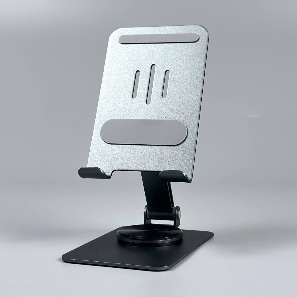 Настільна підставка для телефону K18 Metal (360° Rotation) (Темно-сірий)-1