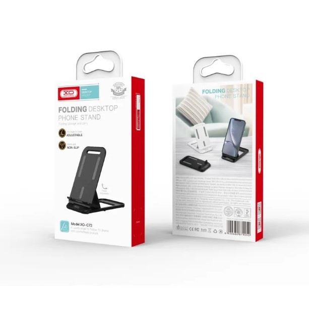 Настільний тримач XO C73 Folding desktop phone stand Чорний-0