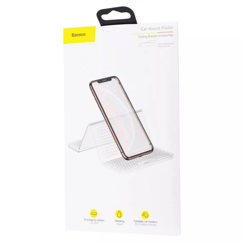 Антиковзаючий Силіконовий Килимок Baseus Folding Bracket Antiskid Pad (прозорий)-0