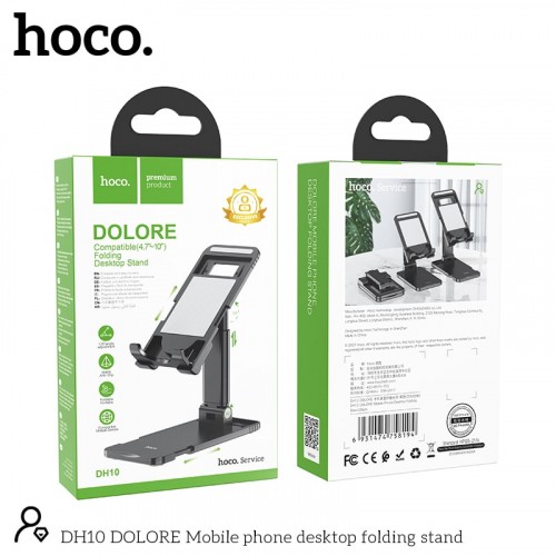 Тримач настільний Hoco DH10 DOLORE Mobile phone desktop folding stand Чорний-0