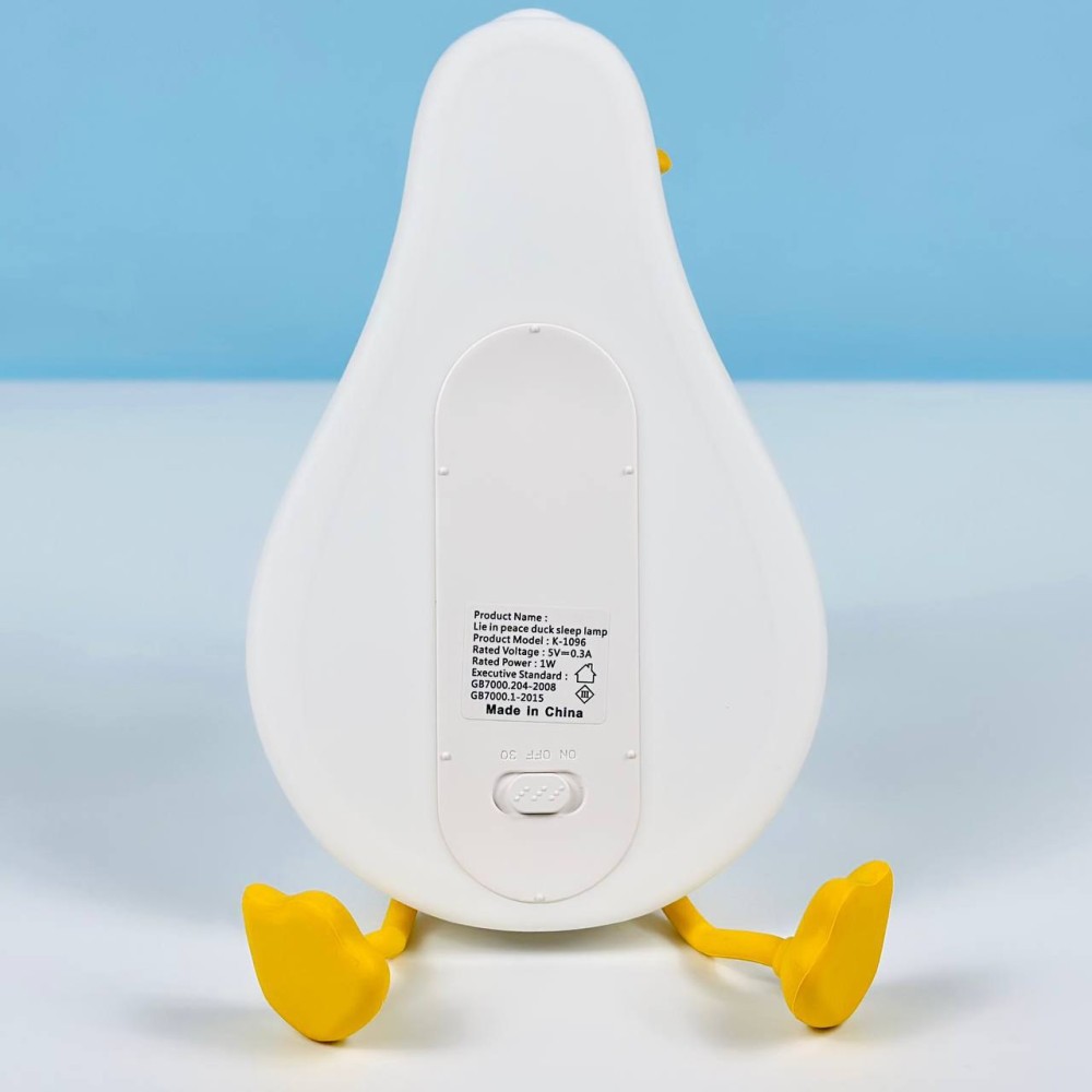 Силіконовий нічник Втомлена качечка K-1096 1200mAh  (Білий)-3