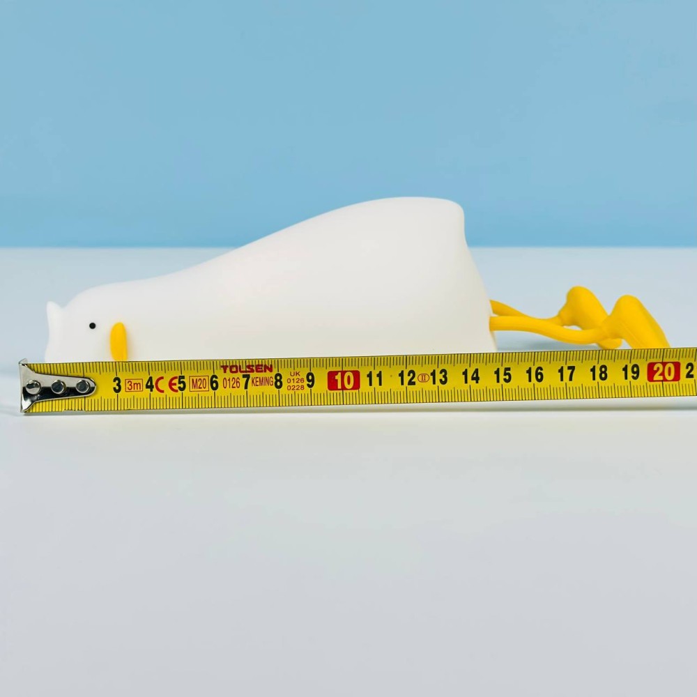 Силіконовий нічник Втомлена качечка K-1096 1200mAh  (Білий)-4