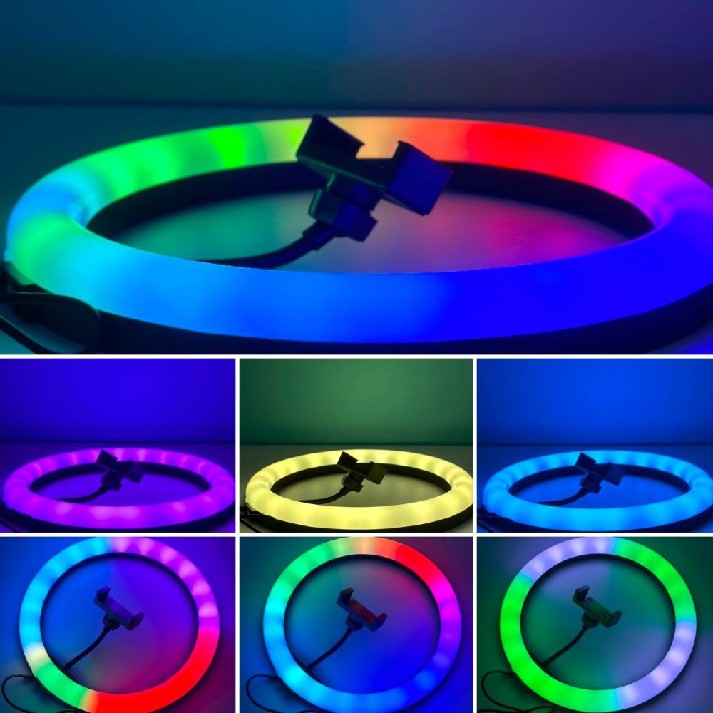 Кільцева світлодіодна Led Лампа 26см MJ26 RGB-1