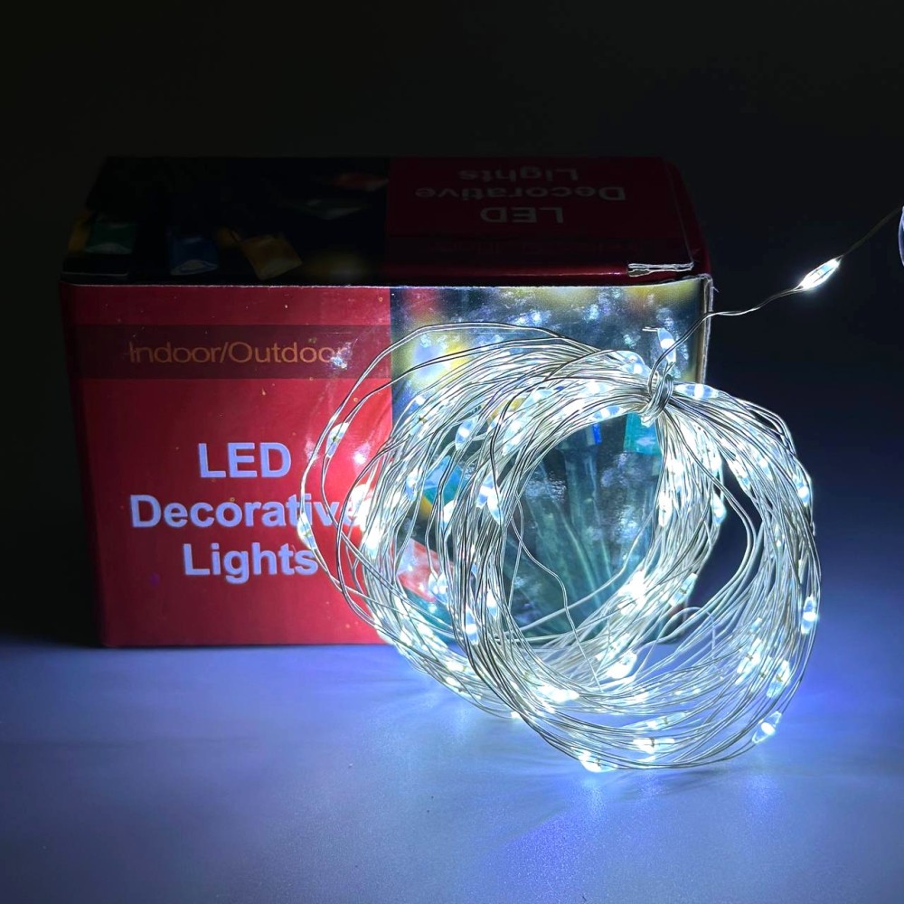 Гірлянда Xmas Крапля роси 200 Led 20m Теплий/білий від батарейок+USB-1