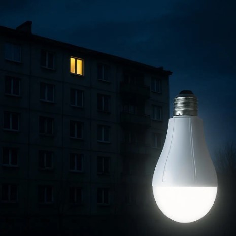 LED Лампа OKGO FA-2920 з акумулятором  (E27/20W/3W от АКБ/2*18650/up4 Hours/6800K/CC500mA)-2