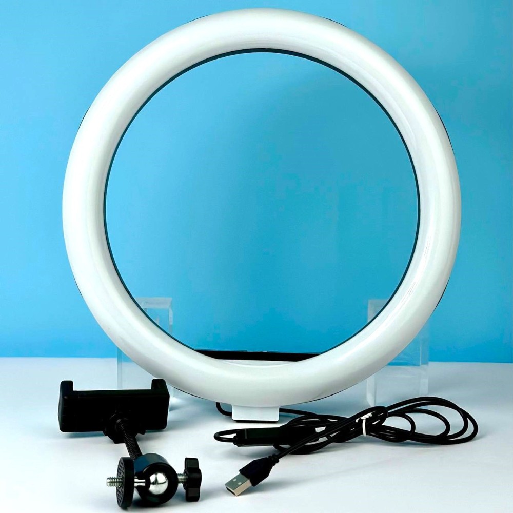 Кільцева світлодіодна Led Лампа 30см QX/HX-300 кріплення під штатив та телефон-1