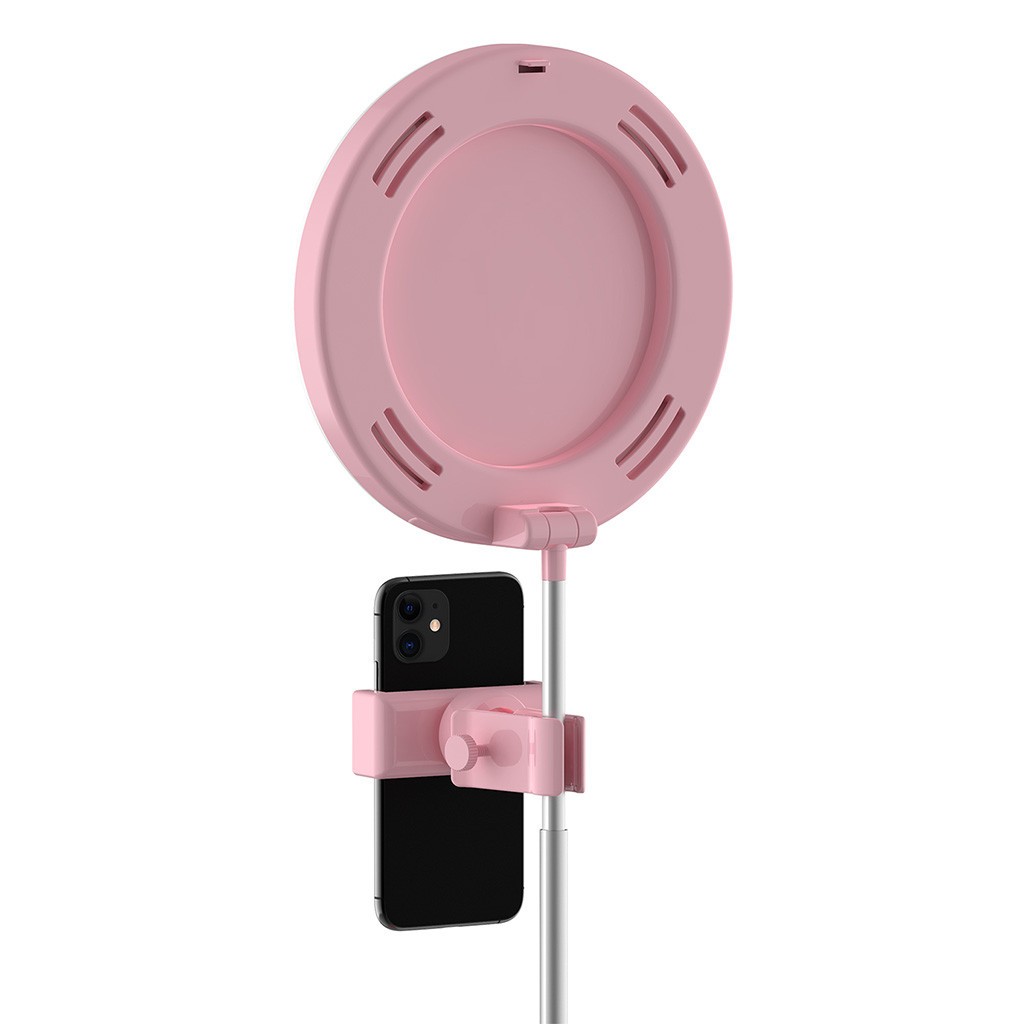 Кільцева Led Лампа G3 на підставці рожева-1