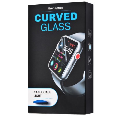 Захисне скло Clear Full Glue + Lamp для Apple Watch 44 mm-0