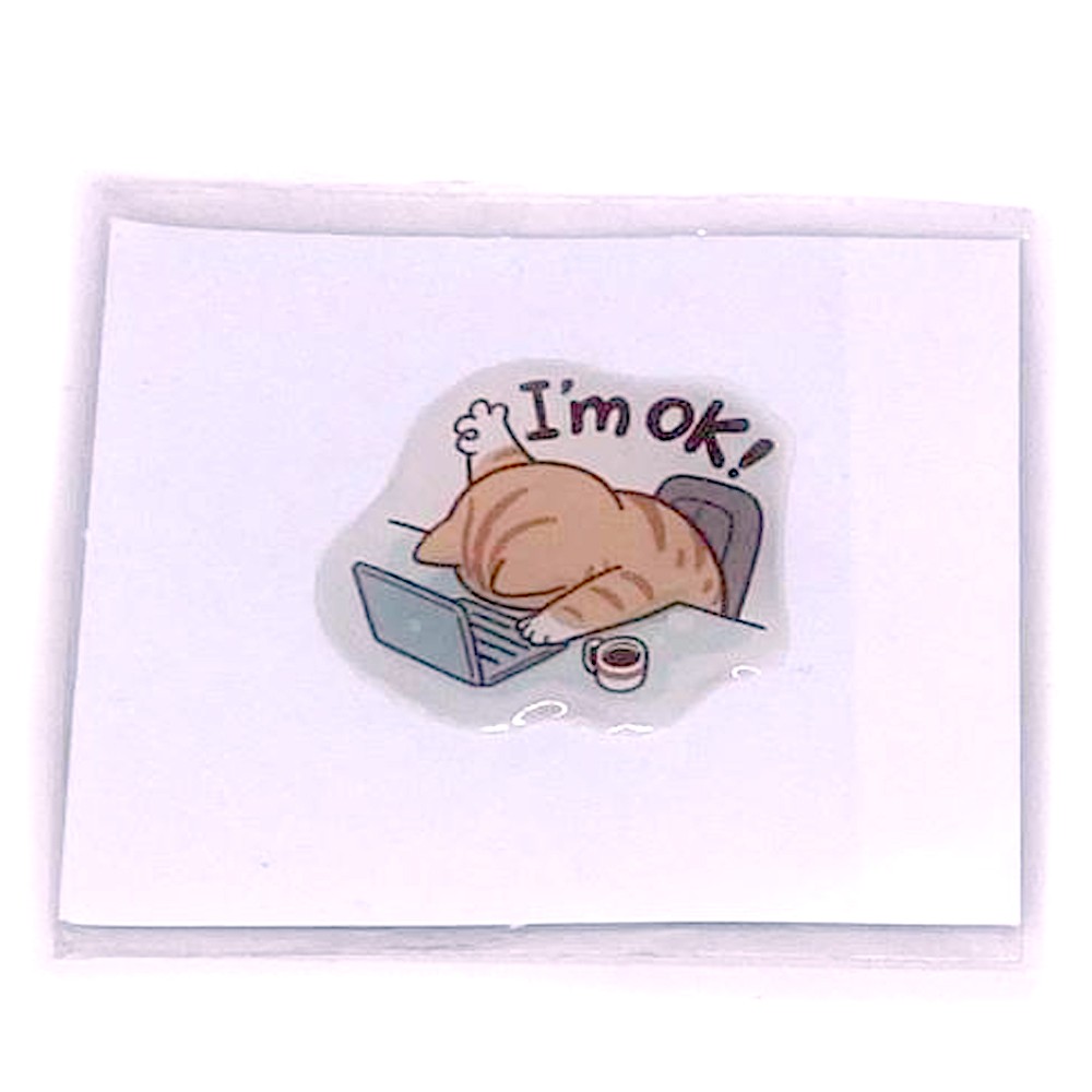 3D Sticker (32 - I`m OK!)-0