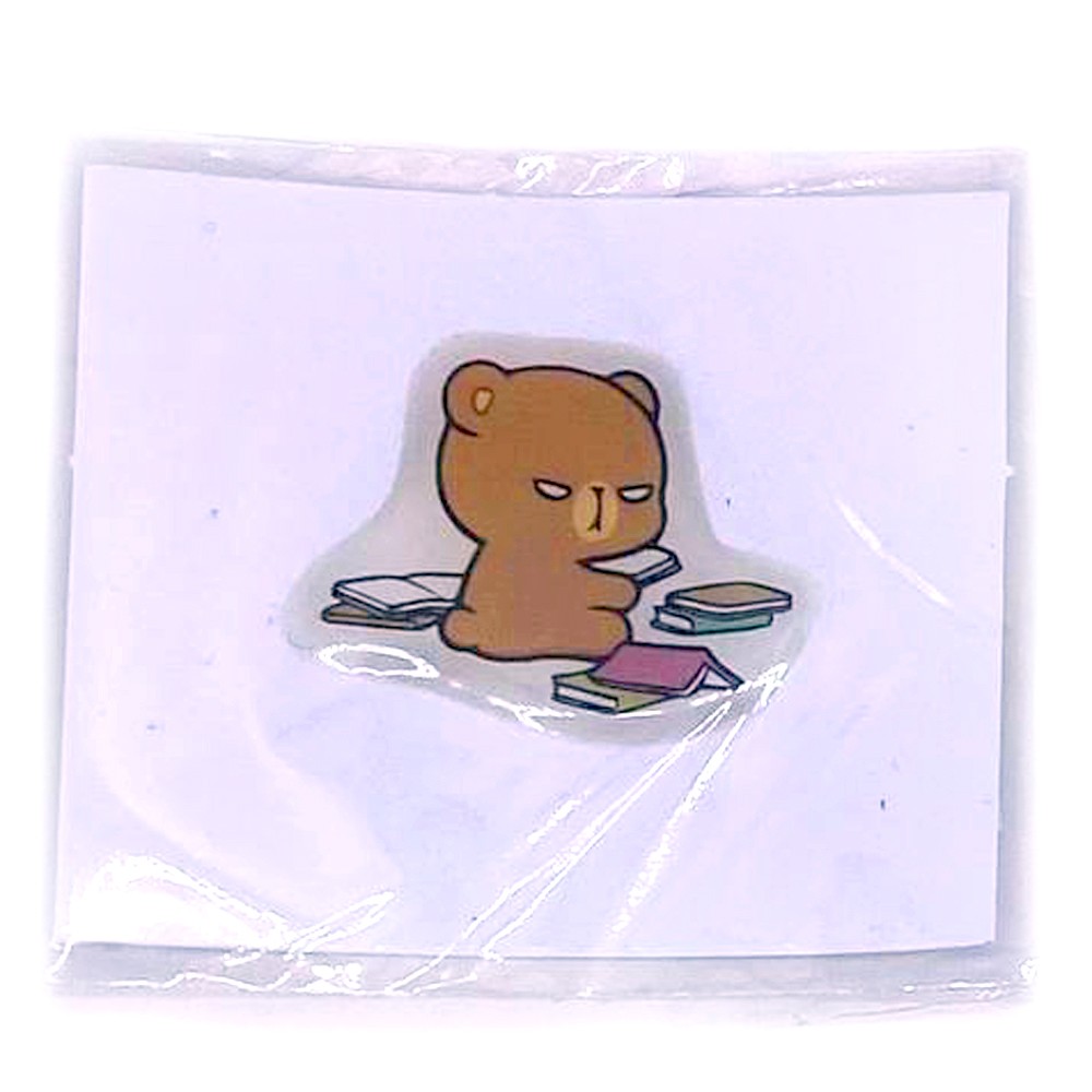 3D Sticker (59 - Reading Cat)-0