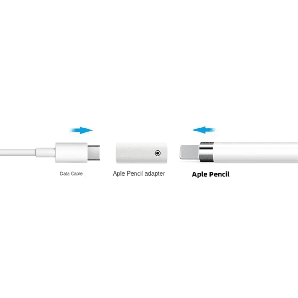 Адаптер для стілуса Apple Pencil 1st gen Lightning (female) to Type-C (female) (Бiлий)-3