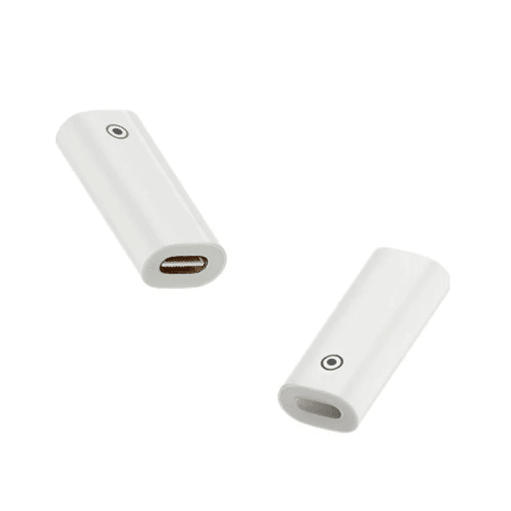 Адаптер для стілуса Apple Pencil 1st gen Lightning (female) to Type-C (female) (Бiлий)-4
