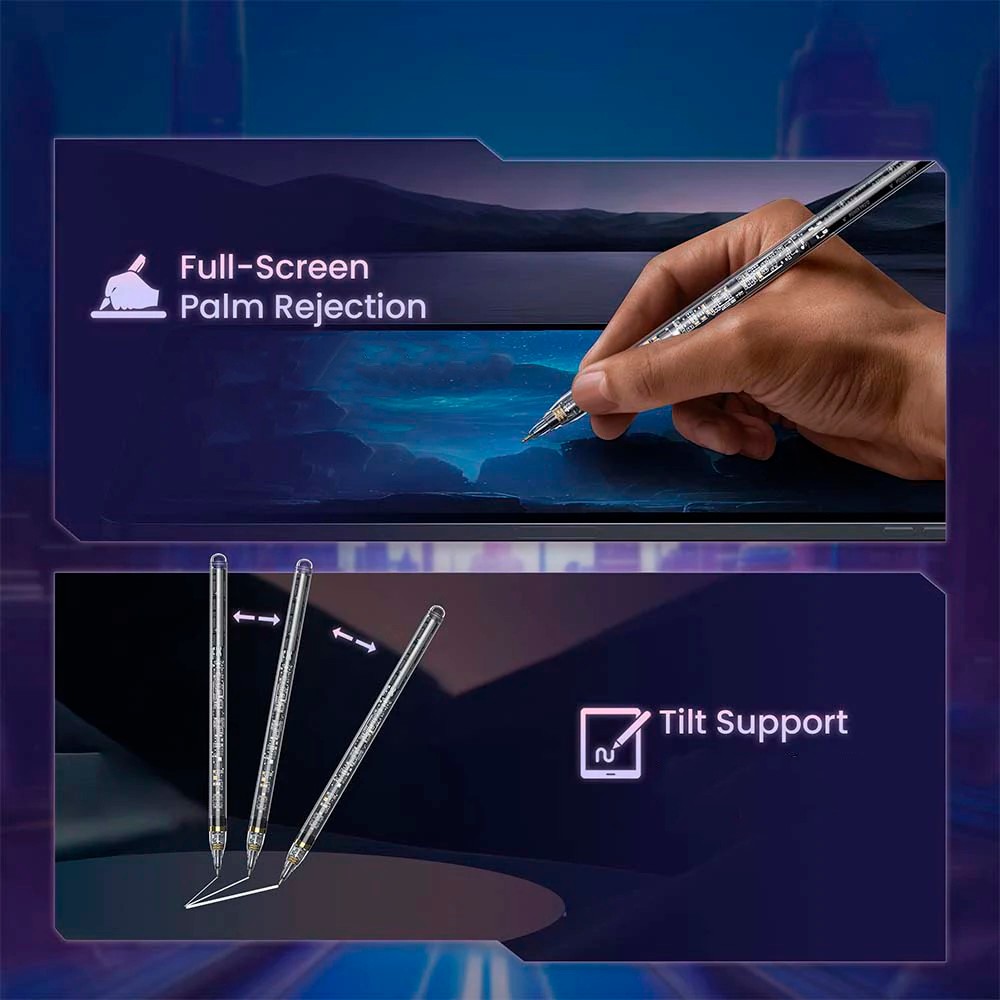 Стилус Remax AP07 Cyberpunk Palm Rejection (Прозорий)-4