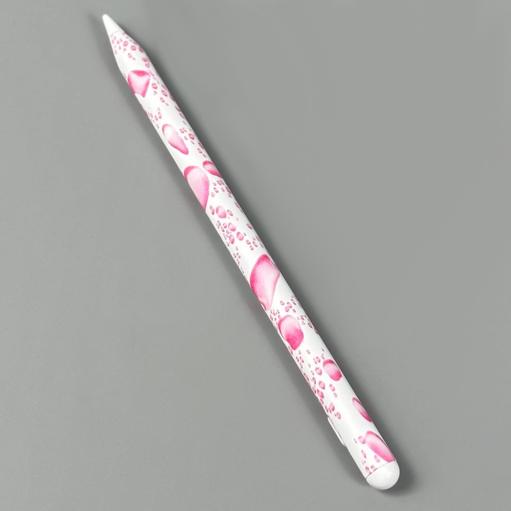 Стилус Universal Pen Magnetic (Print Buble Pink) (Біло-рожевий)-4