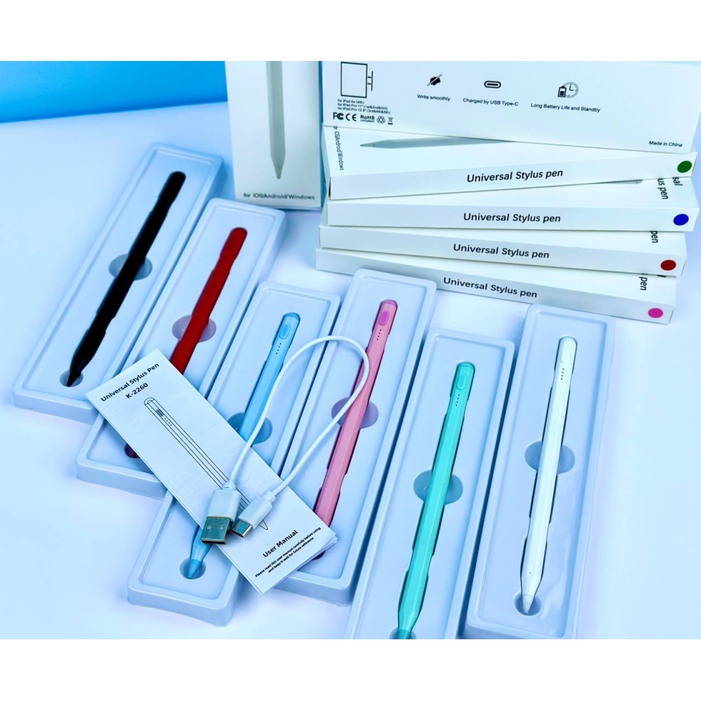 Стілус 2260 Universal Pen Magnetic для Android, Apple, Windows (Чорний)-1