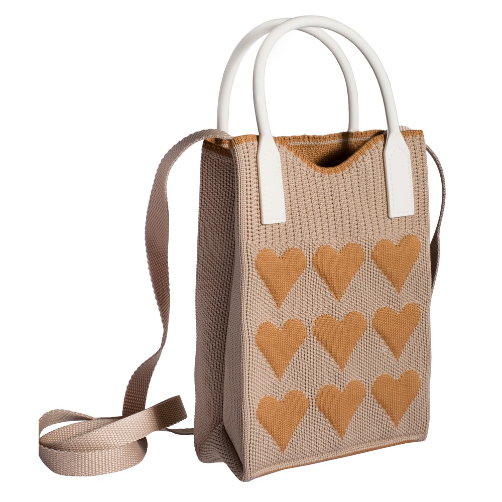 Fashion Bag Heart Brown-0