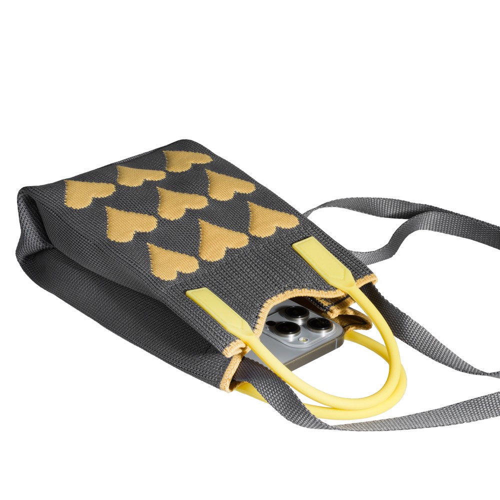 Fashion Bag Heart Grey-2