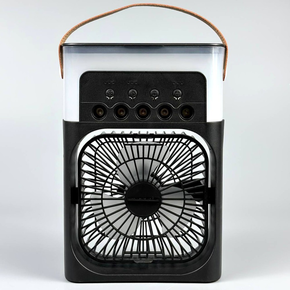 Вентилятор AIR COOLER FAN Mini з контейнером для льоду (23 см) (Чорний)-3