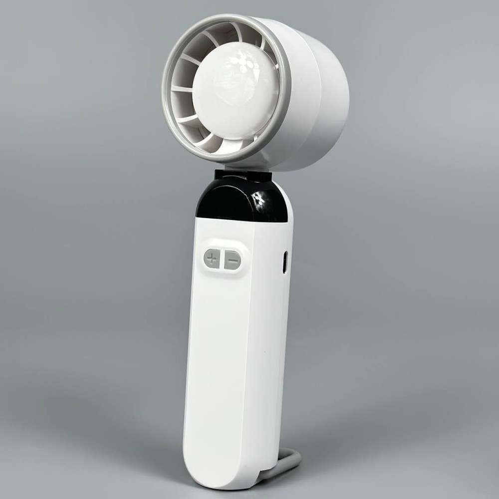 Вентилятор складний Turbo F85  (16см) (з вбуд. акум) (Білий)-1