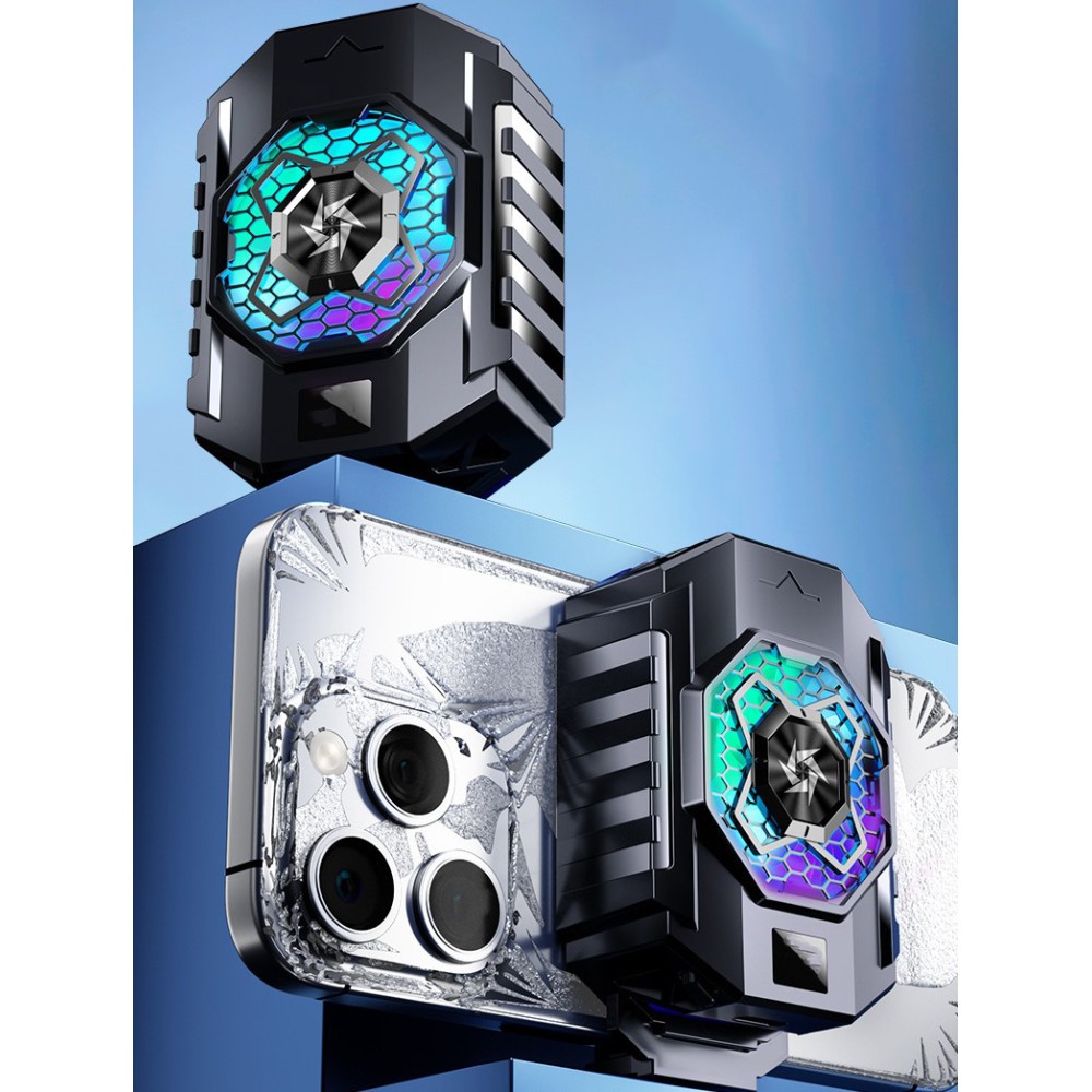 Охолоджувач затискач Remax RT-F9 Regular Version (Чорний)-2