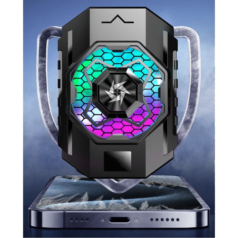 Охолоджувач затискач Remax RT-F9 Regular Version (Чорний)-3