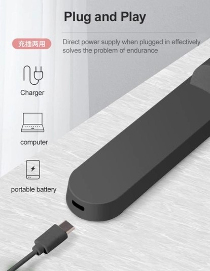 Акумуляторний магнітний світильник XO YH08   (2.5W, 1200mAh, 2-4h)  Black-2