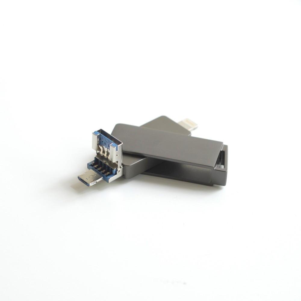 USB флеш XO DK06 128GB 3.0 3-in-1 Lightning-2