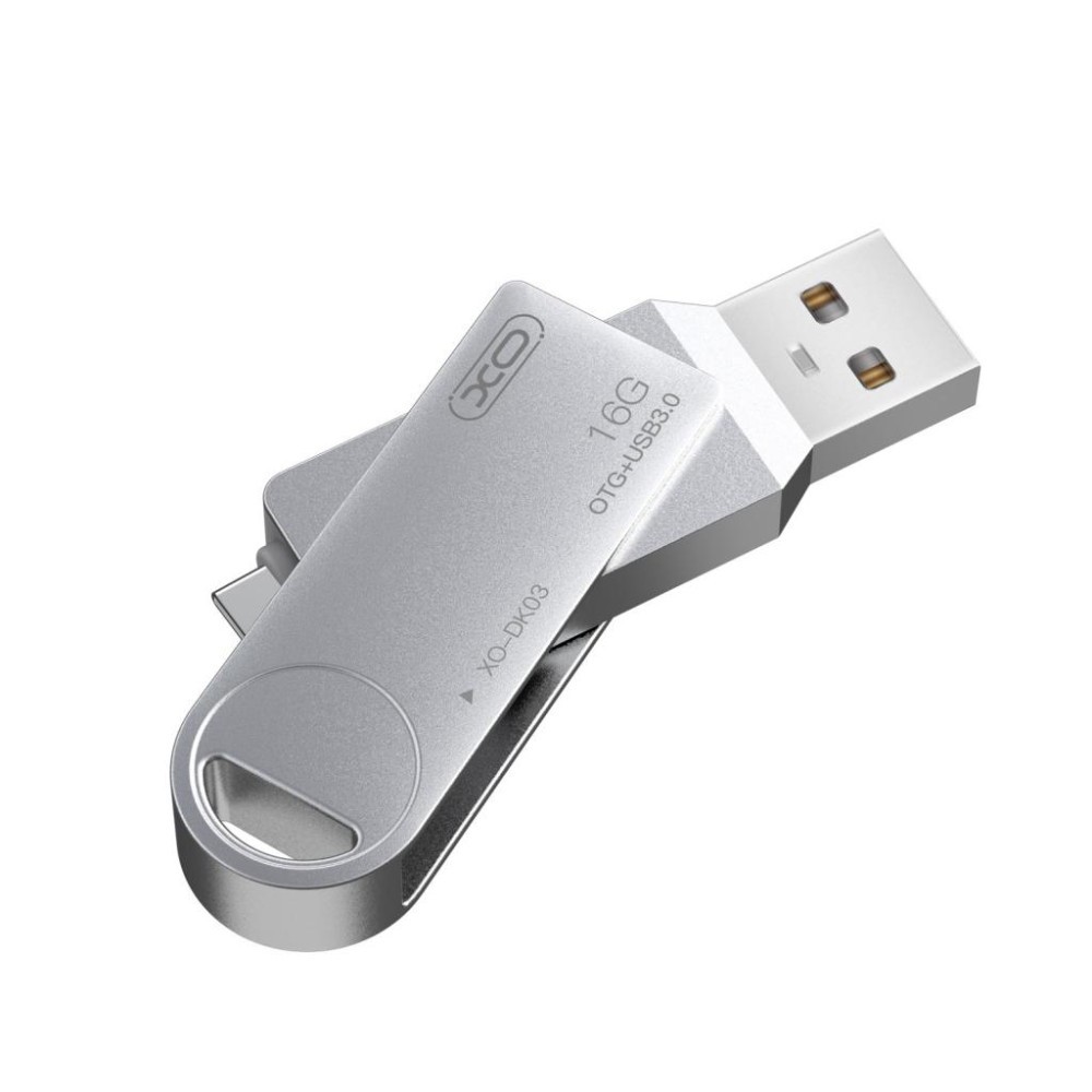 USB флеш XO DK03 16GB USB3.0+Type-C-1