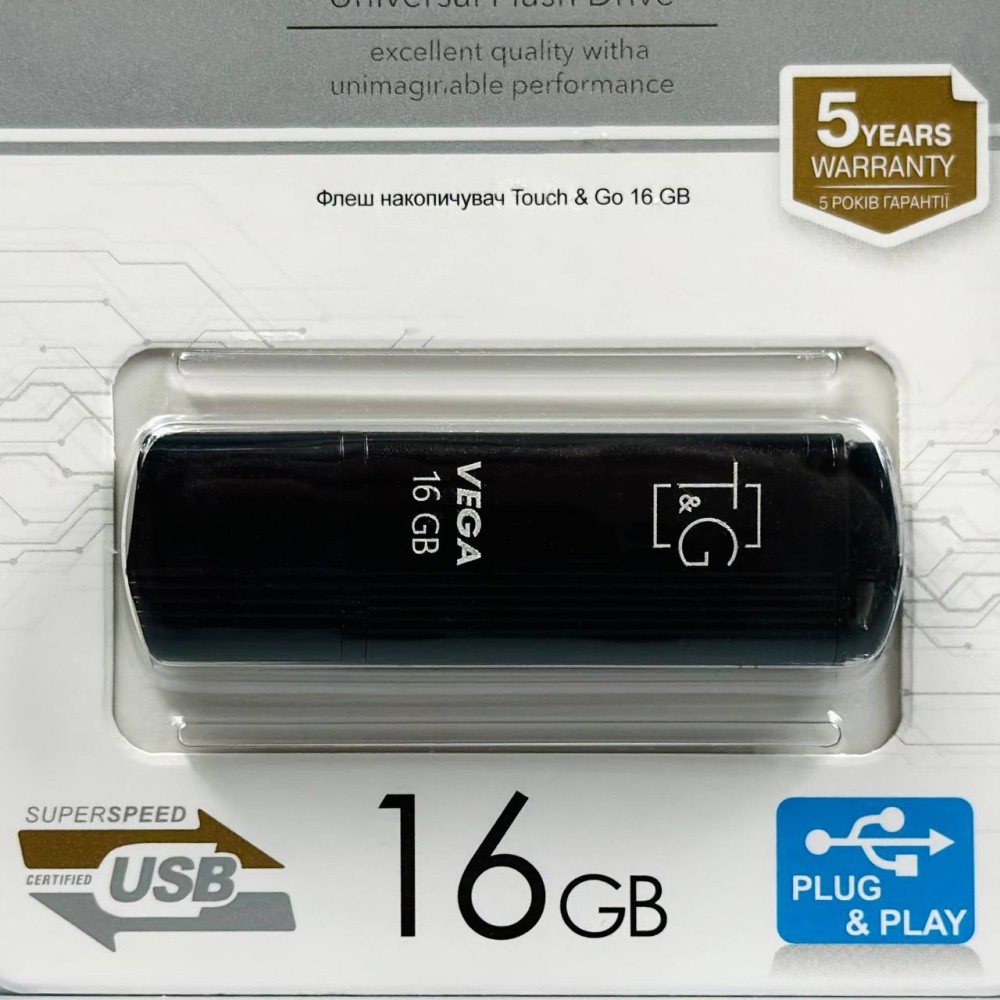 USB флеш T&G 16Gb Vega 121-0