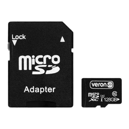 Карта пам`яті 128GB Veron microSDXC (UHS-3) class 10 with adapter-0