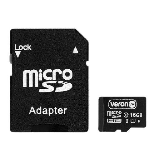 Карта пам`яті 16GB Veron microSDXC (UHS-3) class 10 with adapter-0