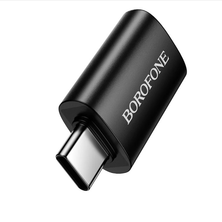 Адаптер BOROFONE BV26C Type-C male to USB female USB3.0 чорний-2