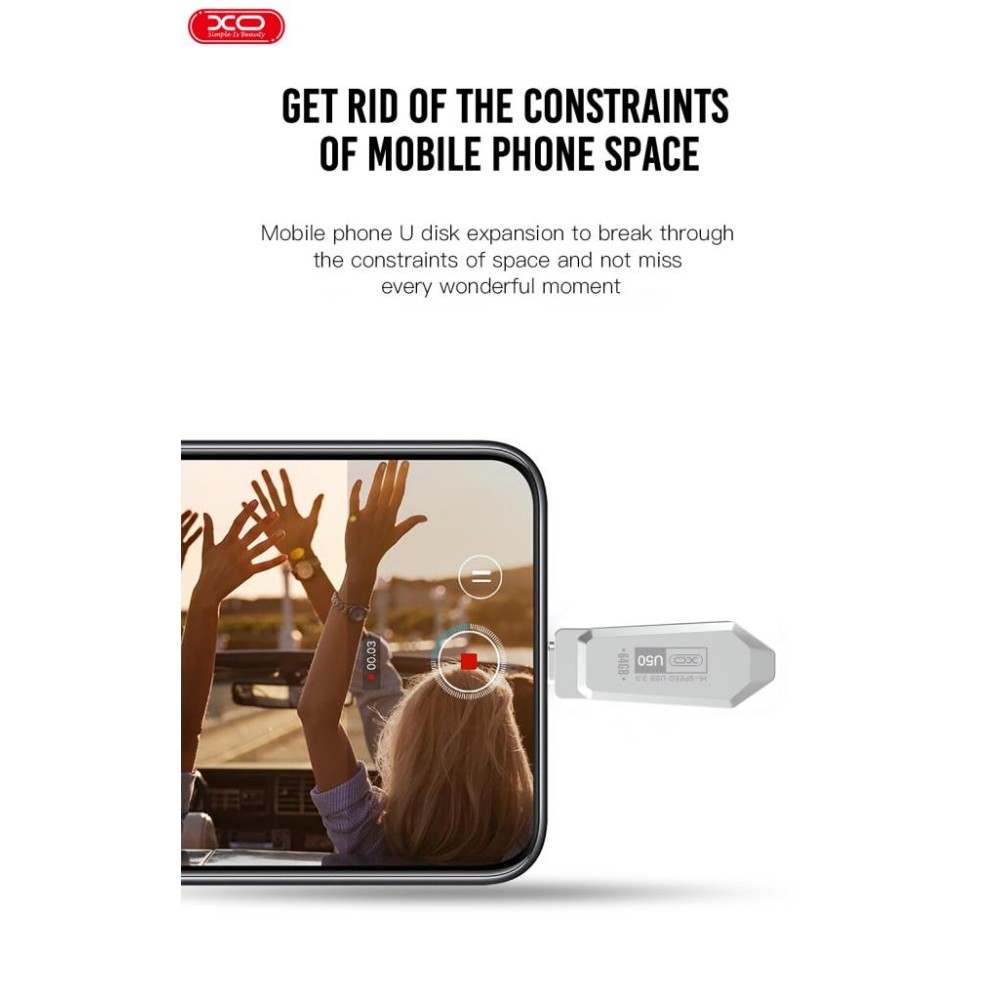 USB флеш XO U50 Type-C to USB 3.0 32GB-1