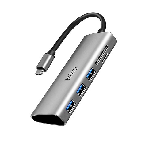 Type-C HUB WiWU Alpha 532ST Grey-1