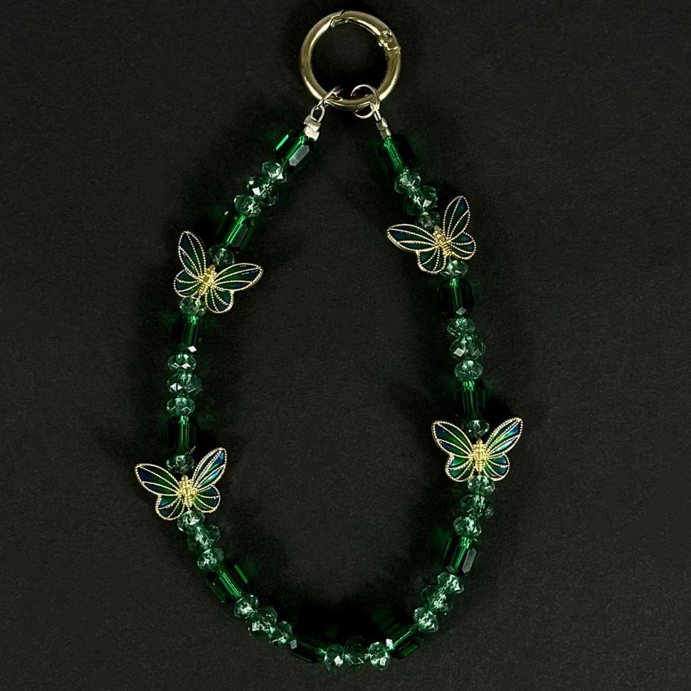 Ремінець-браслет Butterfly для телефону (Зелений)-0