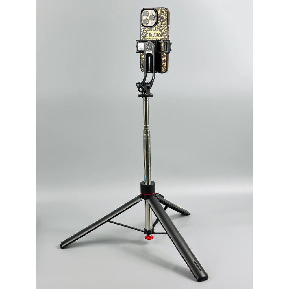 Монопод TT02 Auto Pop open на штативі 175cm Bluetooth (Чорний)-2
