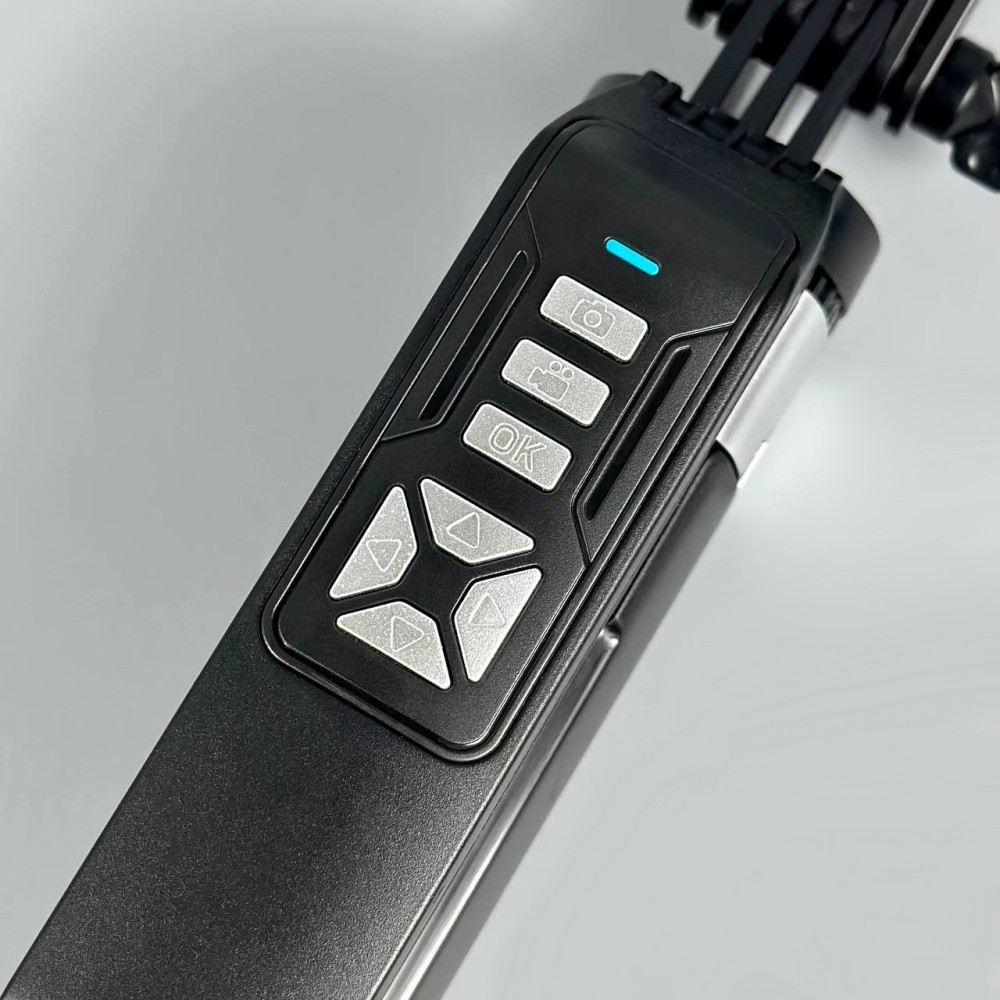 Монопод P19TK Click Pop-Up на штативі 1.77m Bluetooth (360° Rotating Pan Tilt) (Чорний)-2