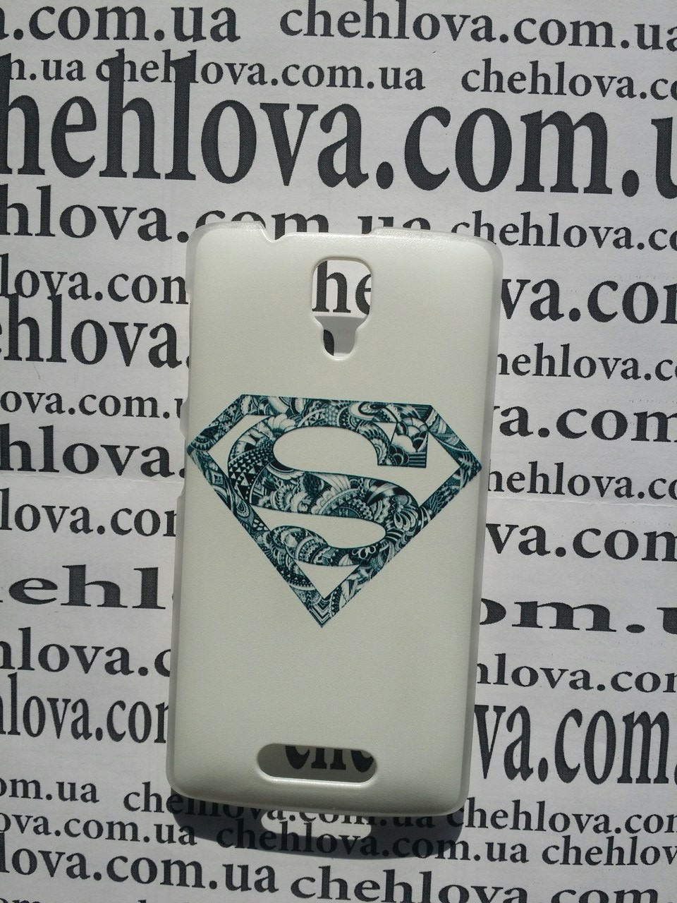 Накладка для Lenovo A1000 A2800d "Superman" (пластик)-0