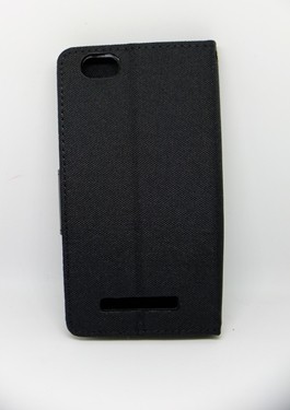 Книжка Goospery Canvas для Lenovo Vibe C (A2020) чорна-1