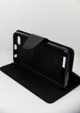 Книжка Goospery Canvas для Lenovo Vibe C (A2020) чорна-2