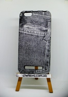 Накладка полиуретановая Fashion Jeans для Lenovo A2020 черная-0