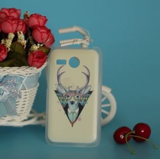 Накладка для Lenovo A316 "Олень" (пластик)-0