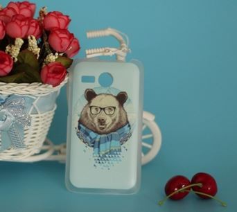 Накладка для Lenovo A316 "Ведмідь"  (пластик)-0