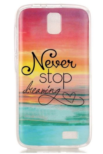 Накладка для Lenovo A328  "Never Stop" (силікон)-0