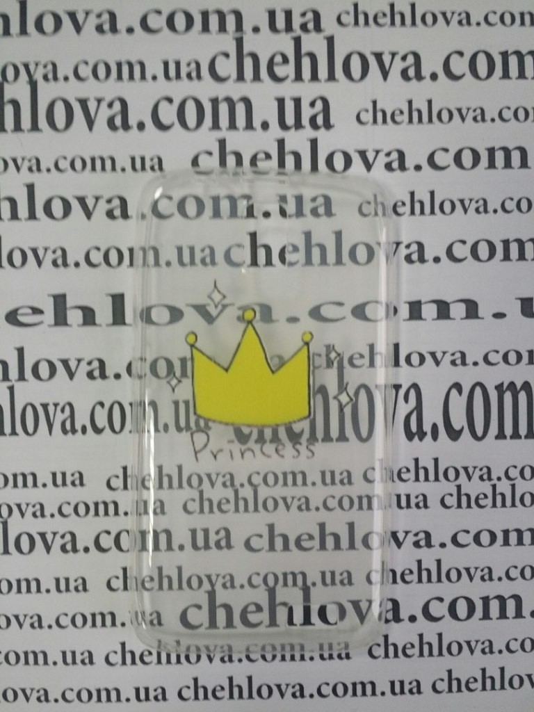 Накладка для Lenovo A328  "Princess" (прозорий силікон)-0