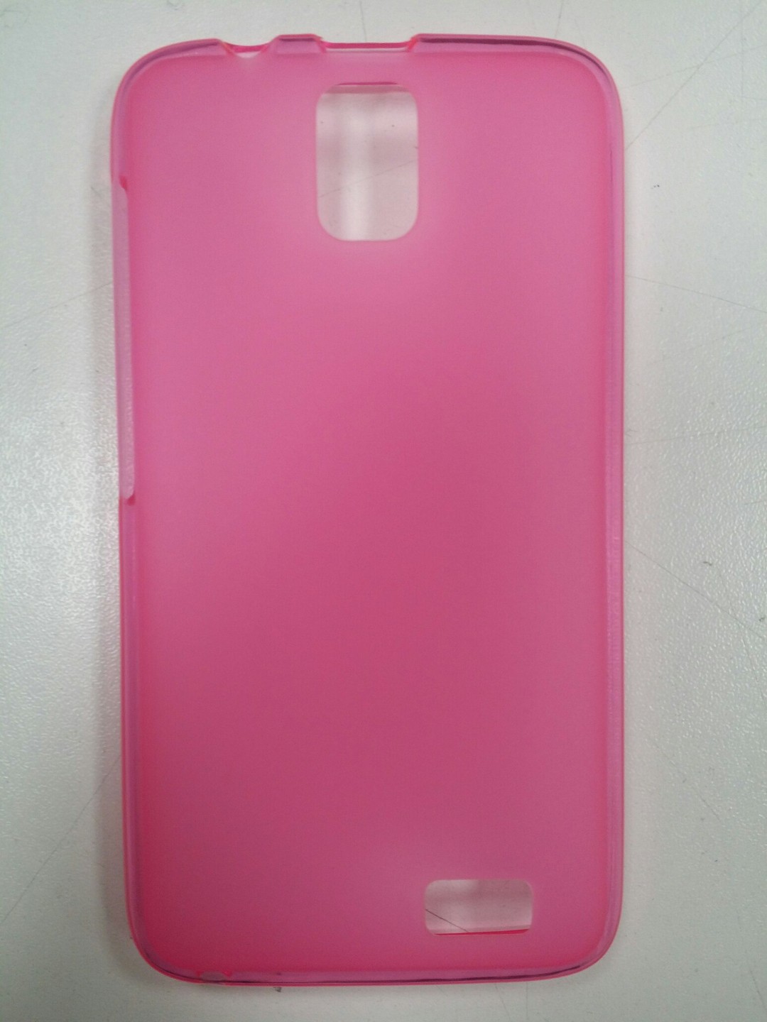 Накладка для Lenovo A328 Рожева (силікон)-0