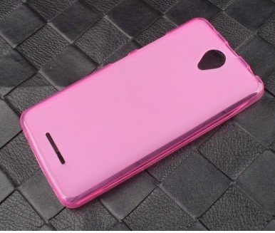 Накладка для Lenovo A5000 рожевий сілікон-0
