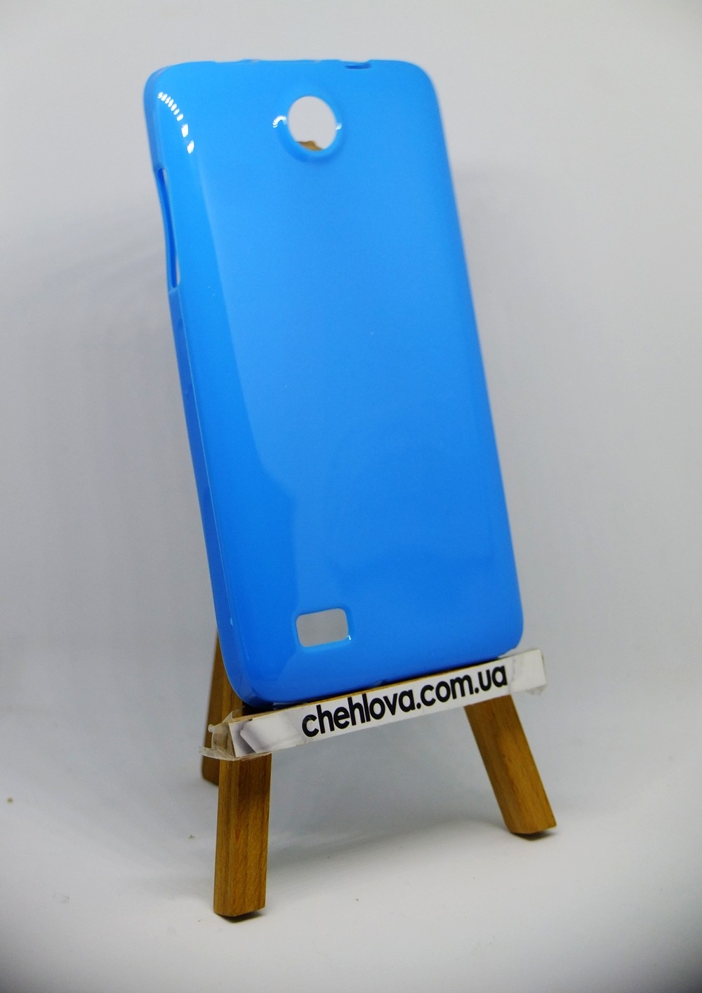 Накладка для Lenovo A656/A766 синя (силікон)-0