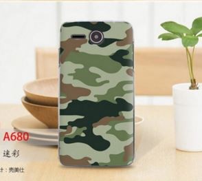 Накладка для Lenovo A680 "Камуфляж" (пластик)-0