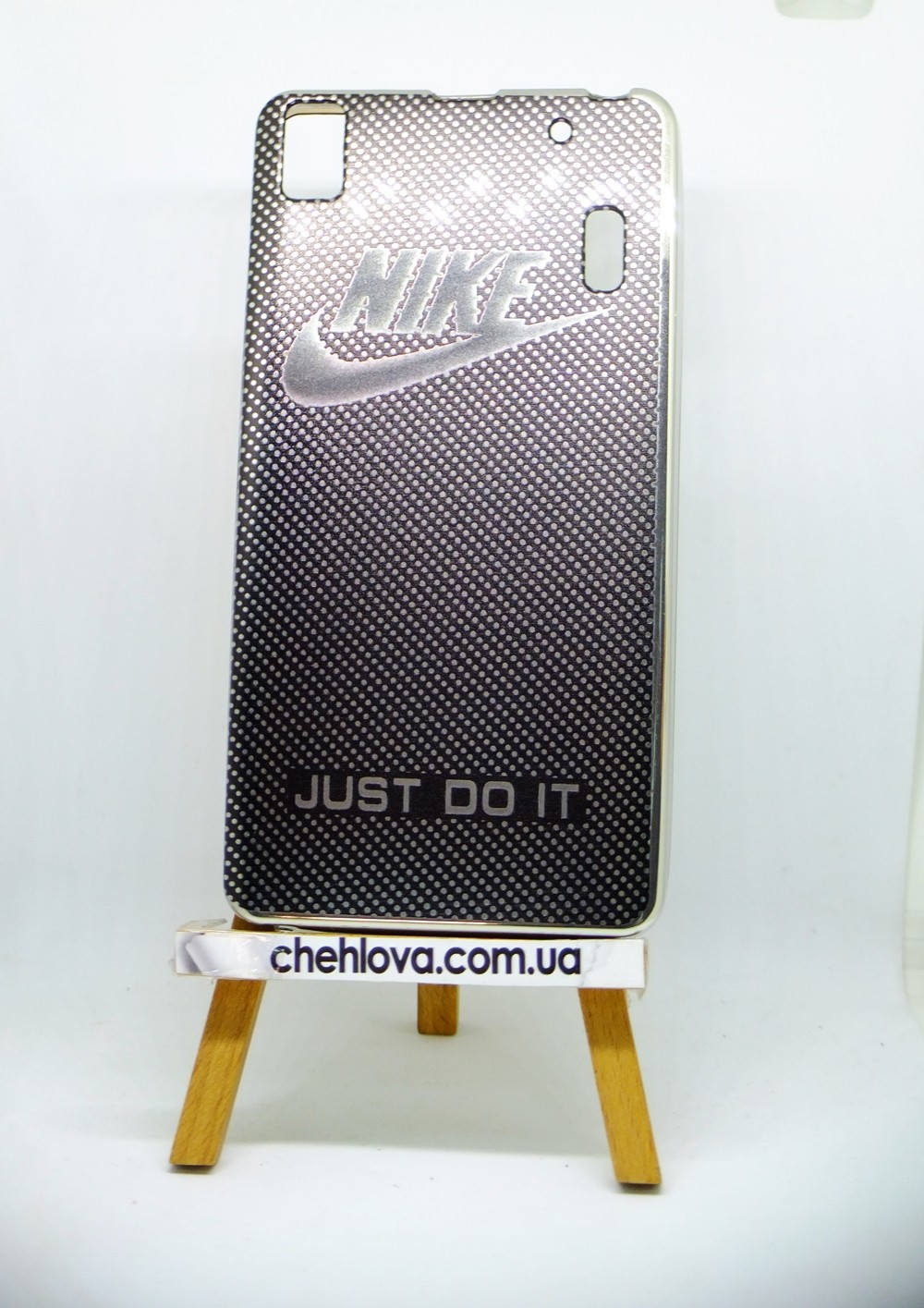 Накладка для Lenovo A7000 "Nike" срібло (силікон)-0